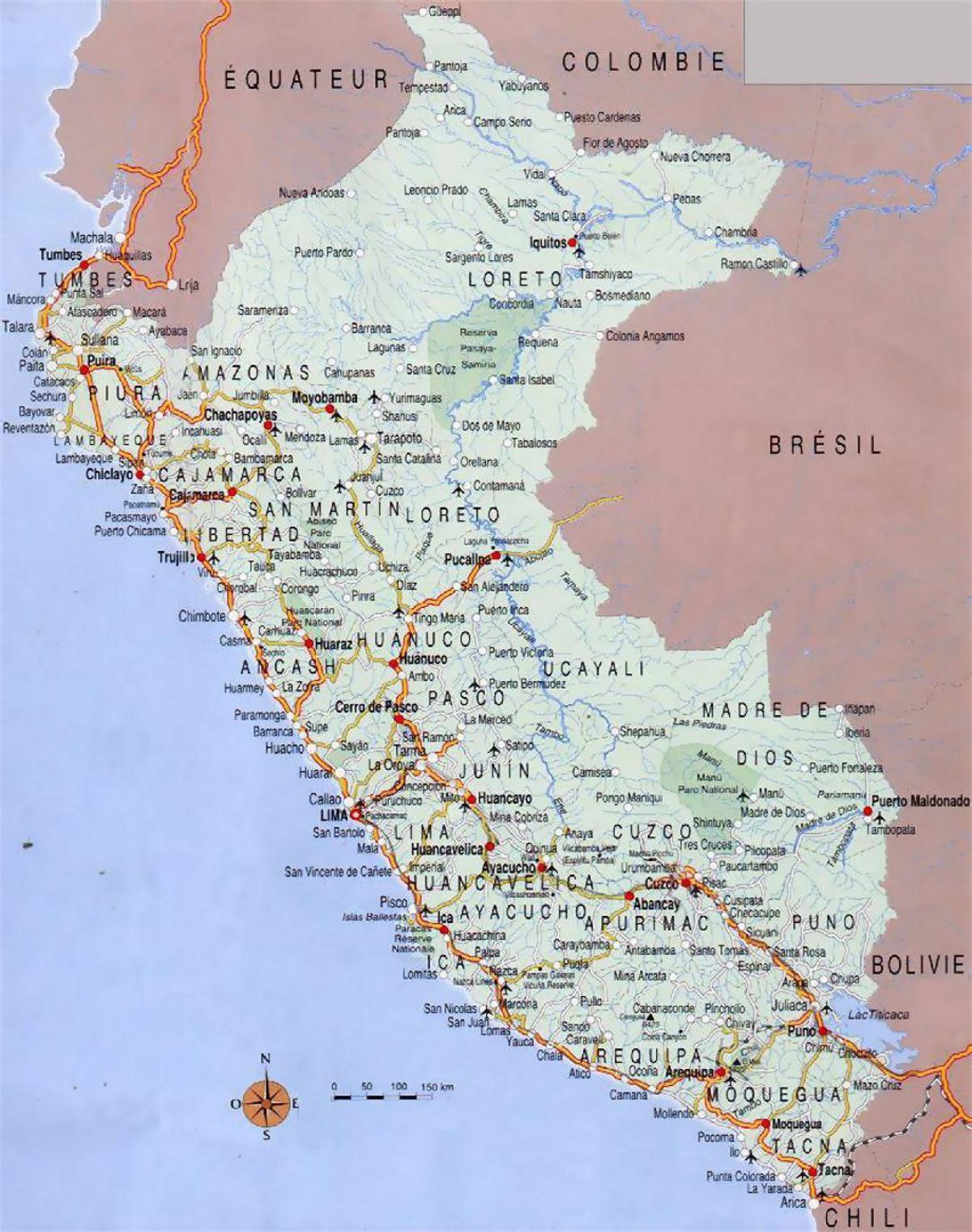 карта горада Перу