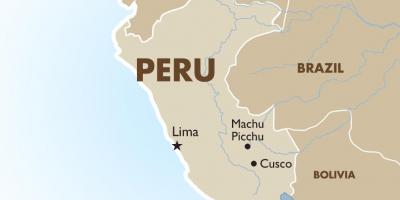 Карта Перу і суседніх краін