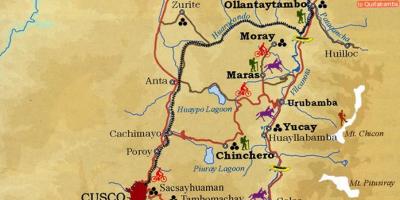 Карта свяшчэннай даліне Куска, Перу
